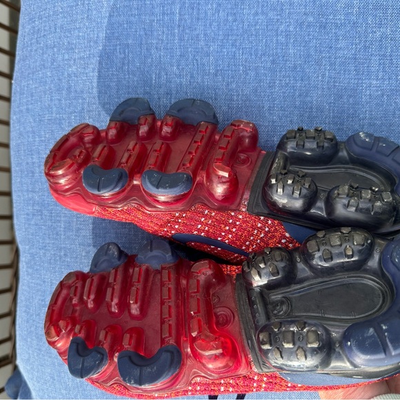 Nike Air Vapormax Flyknit 3 GS Red/Blue Size 7 - Picture 5 of 10